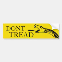 Dont Tread On Me bumper sticker