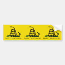 Don't tread on me! bumper stickers