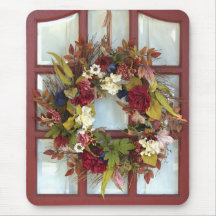 "Door Wreath" Mousepad