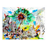 Doraelia Ruiz Collection Neo, Neon colourful city Post Cards