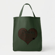 Dorkie Paw Prints Dog Humour Bag