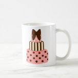 Dots and Stripes Cake Coffee Mugs
