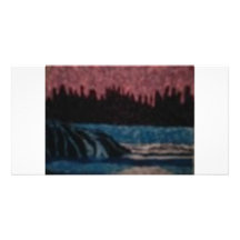 DOTTED SUNSET PERSONALIZED PHOTO CARD