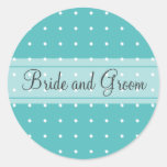 Dotted wedding sticker