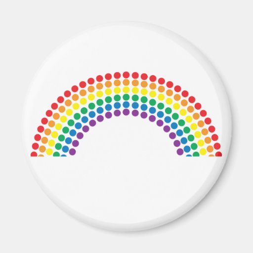 Dotty Rainbow Fridge Magnet