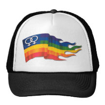 Double Female Pride Flag Hats
