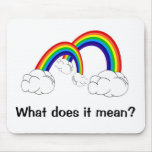 Double rainbow all the way across the sky. mouse mats