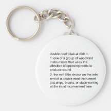 Double Reed Definition Key Chain