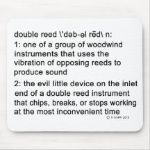 Double Reed Definition Mousepads