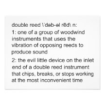 Double Reed Definition Personalized Invites