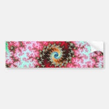 Double Spiral -. fractal design Bumper Sticker