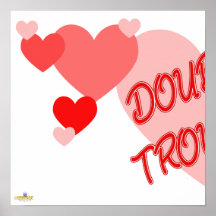 Double Trouble Red Hearts Part 1 Print