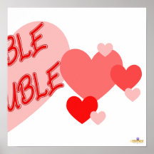 Double Trouble Red Hearts Part 2 Print