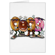Doughnut Party Greeting Cards