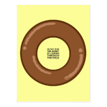 Doughnut's wisdom post card
