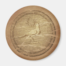 Dove & Laurel Branch Peace Greek Magnet