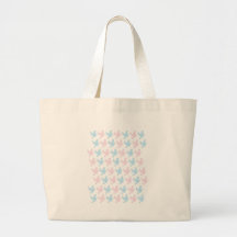 Doves in pink and Blue Bag