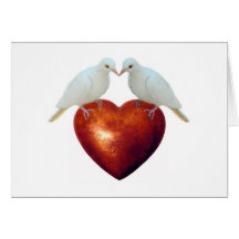 Doves on Heart Cards