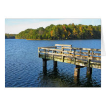 down by the lake greeting cards