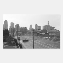 Downtown Kansas City Rectangle Sticker