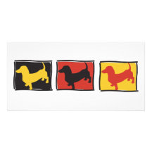 Doxie-3-BOX Customised Photo Card