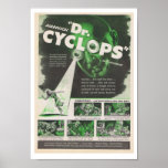 Dr Cyclops 1940 movie advertisement Print