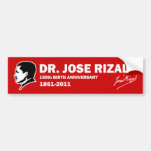 Dr. Jose Rizal @ 150th Birth Anniversary Bumper Sticker