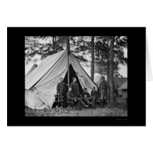 Dr Letterman, Chief Doctor & Staff 1862 Greeting Cards