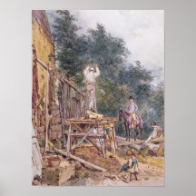 Dr. Monro inspecting his stables Poster
