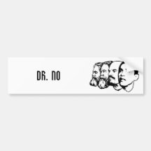 DR. NO bumper sticker
