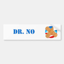 DR. NO bumper sticker