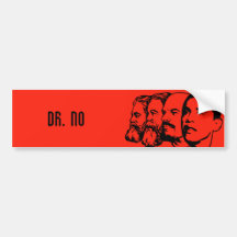 DR. NO bumper sticker