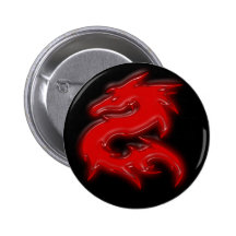 Drache rot anstecknadelbuttons