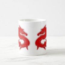 Drache rot kaffeehaferl