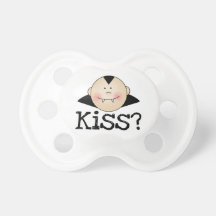 Dracula Kiss Halloween Baby Pacifier
