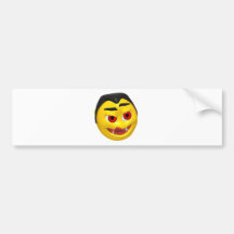 Dracula smiley bumper stickers