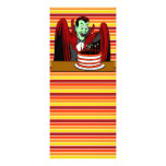 Dracula Vampire Cartoon Halloween Birthday Announcement