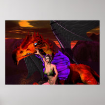 Dragon and Fairy Poster