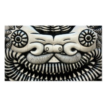 Dragon face business cards