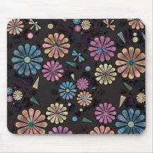 Dragon Flowers Mouse Pad