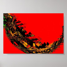 Dragon Tail Abstract Print