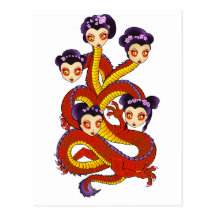 Dragon Women Postcard