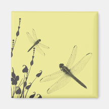 Dragonflies in the Grass Refrigerator Magnets