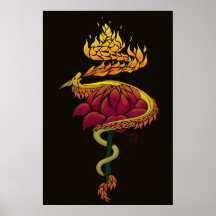 DragonFlowerTorch Posters