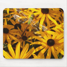 dragonfly daisies 1 mousepad
