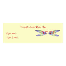 "Dragonfly Faeries Racing Club" Profile Card Business Card Template