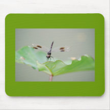 Dragonfly on Green Mousepad