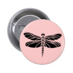 Dragonfly Silhouette Buttons