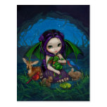 "Dragonling Garden III" Postcard