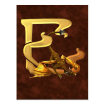 Dragonlore Initial E Post Cards